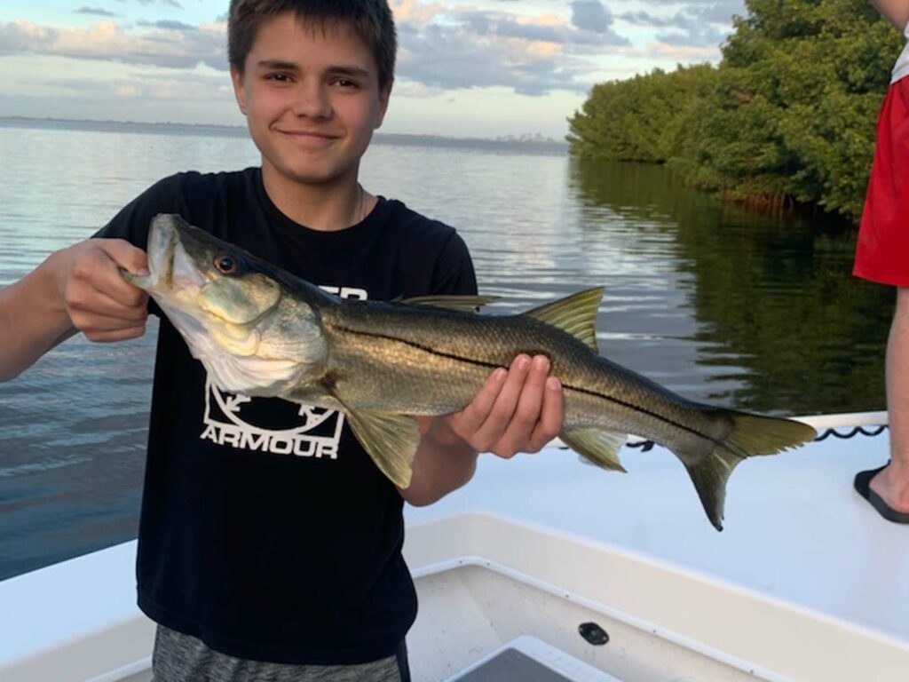 youngster with a nice st petersburg snook
